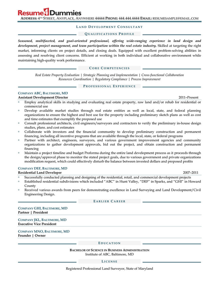 land-development-consultant-resume-example-resume4dummies